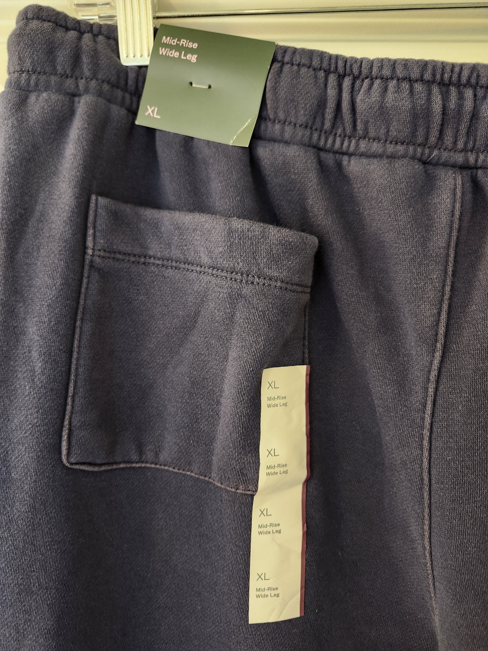 Wild Fable Wide Leg Fleece Sweatpants XL Navy Drawstring NWT - Picture 7 of 8